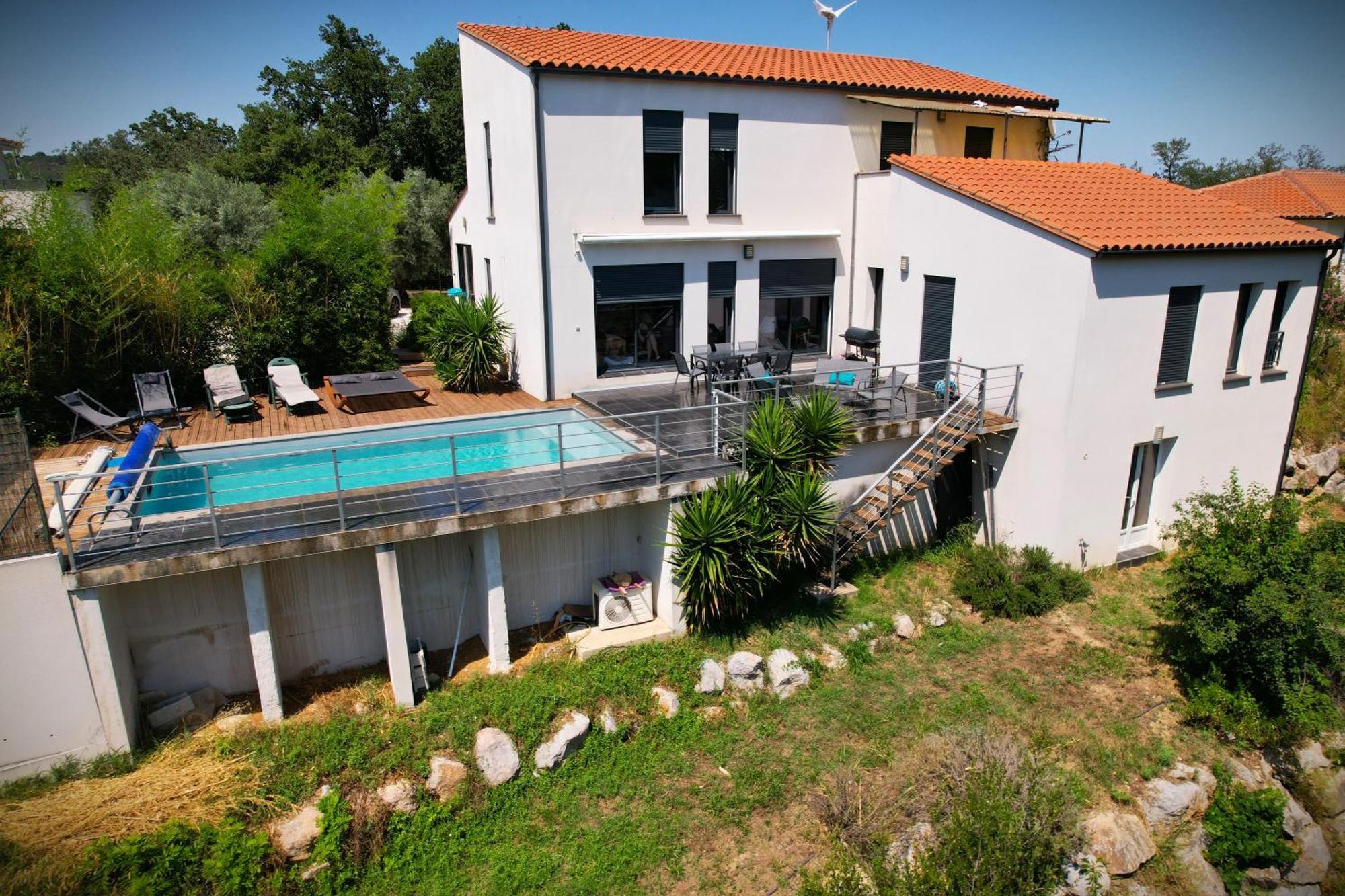 Villa Contemporaine, Jardin Mediterraneen Et Piscine Privee Saint-Jean-Pla-de-Corts Exterior photo